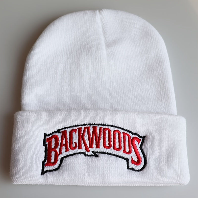 Thumbnail: 1pc "BACKWOODS" Knitted Hat Thermal Cap For Men, Ideal choice for Gifts