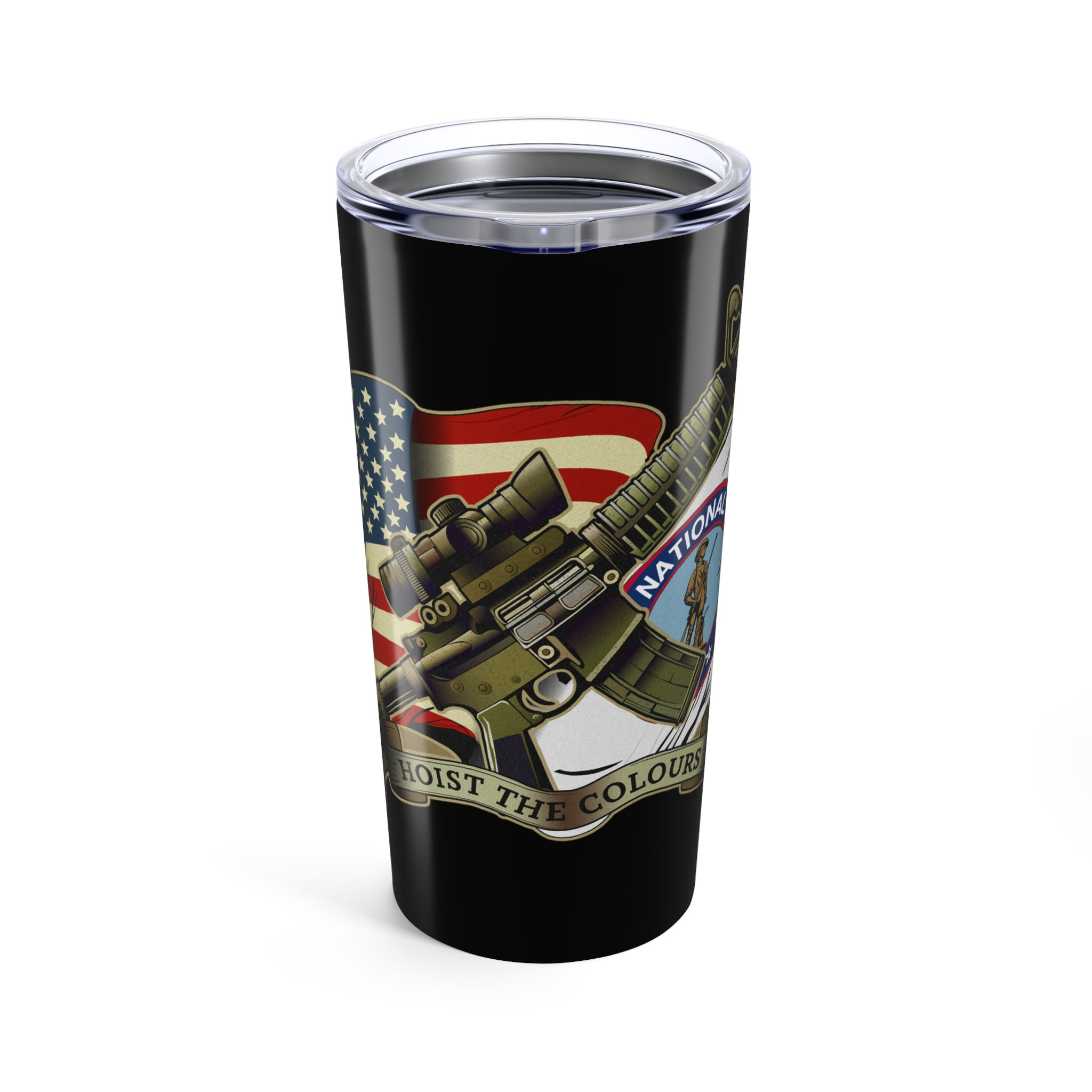 National Guard Tumbler 20oz - Veteran Appreciation, Unique Gift for Him
