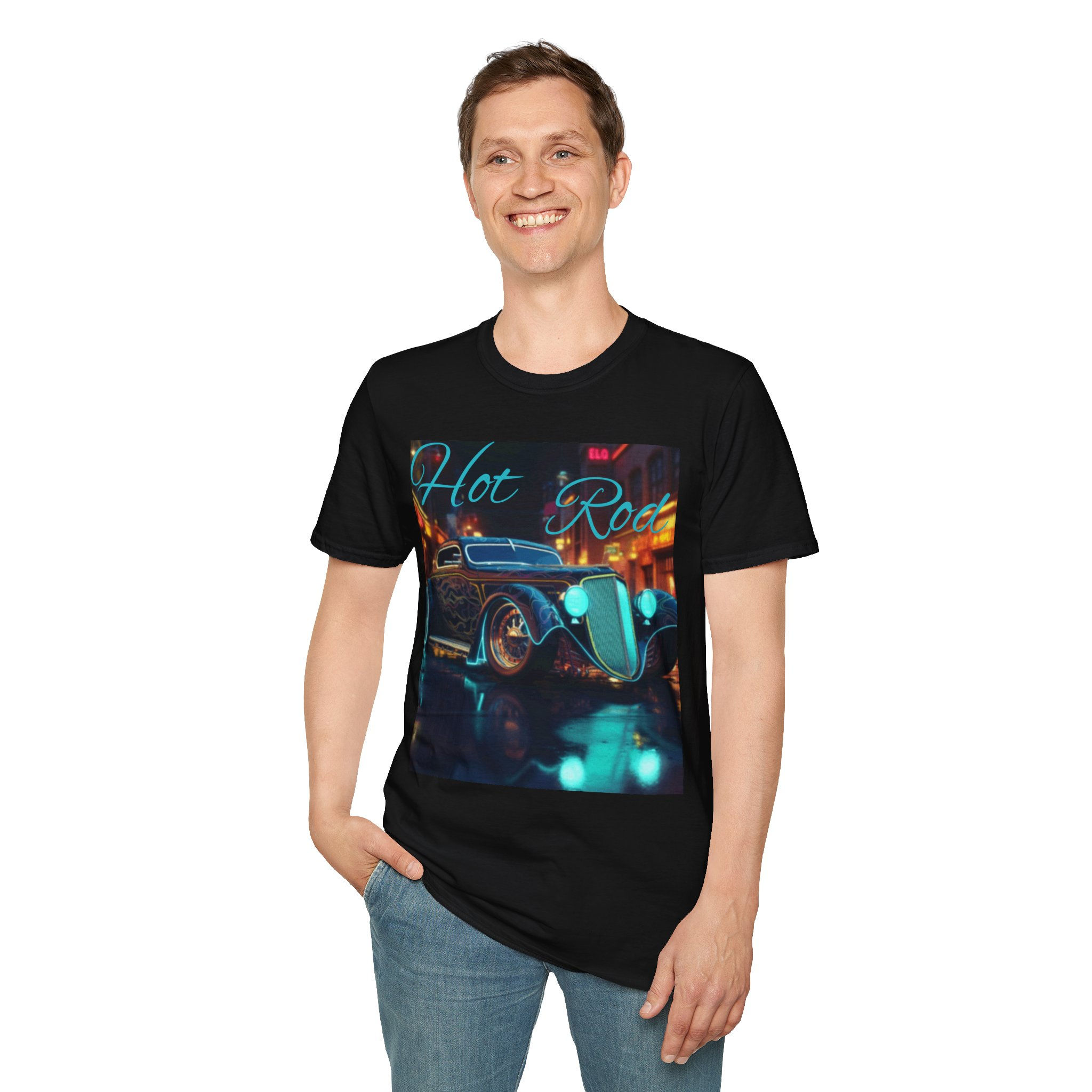 Retro Hot Rod T-Shirt, Vintage Car, Car Enthusiast Gift, Birthday Present