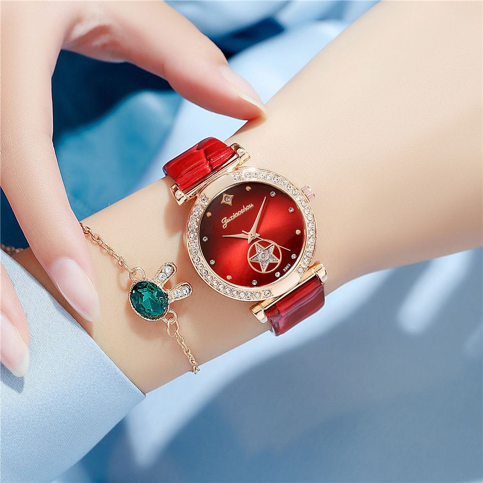Thumbnail: Fashion Simple Rhinestone Ladies Belt Watch
