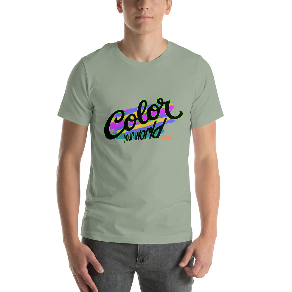 Thumbnail: Color Your World - WhimWiz Unisex t-shirt