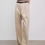 Küçük resim: Spliced Double-Pleat Wide-Leg Trousers Straight-Leg Trousers for Women