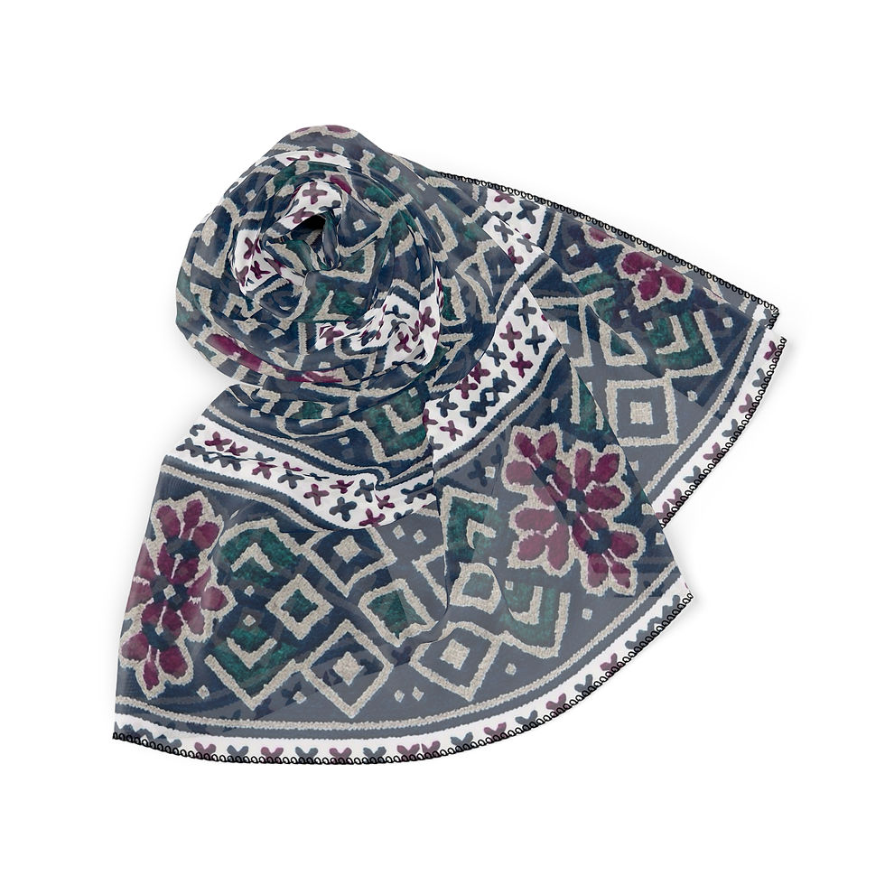 Hmong Forest Veil Scarf
