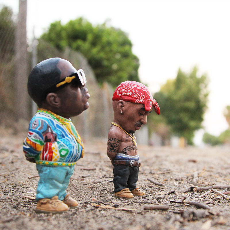 Thumbnail: Funny Hip Hop Rapper Figurine Resin Statue – Cool Home, Car,  Garden Decoration