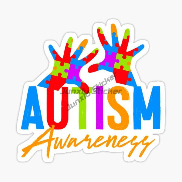 Thumbnail: Autism Awareness Care Autism Color Jigsaw Creative Sticker for Decorate Car Van 