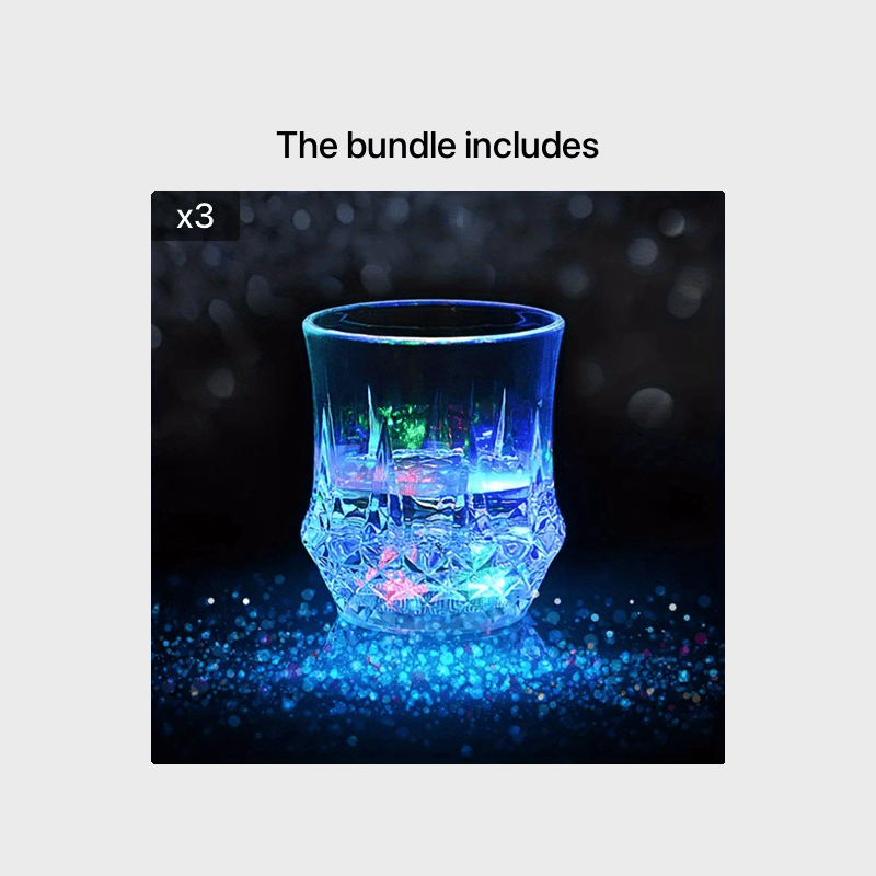 Thumbnail: 1pc Light Up Cups, Glow In The Dark, Party Supplies, Colorful LED Glowing water 