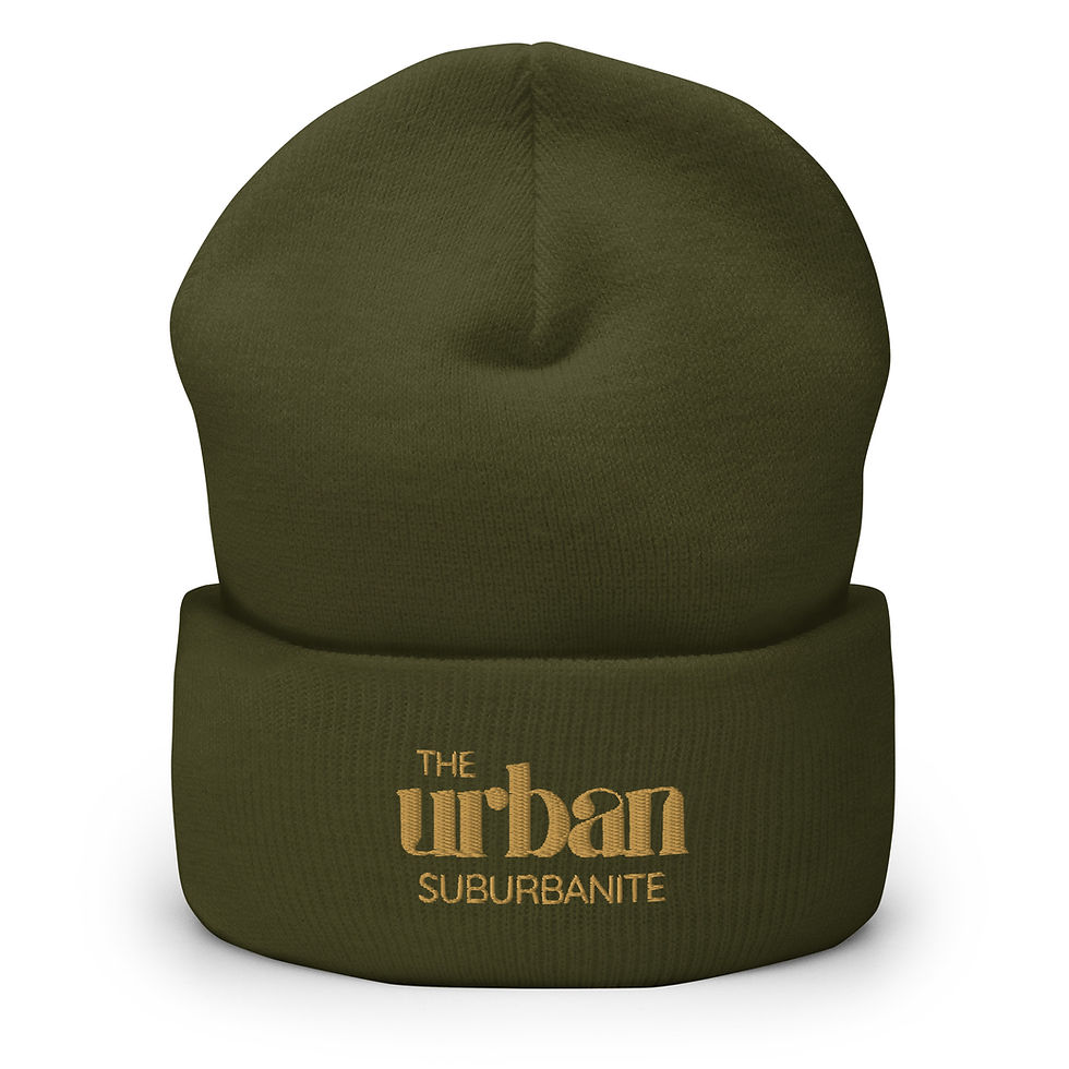 Thumbnail: Cuffed Beanie - Gold Lettering