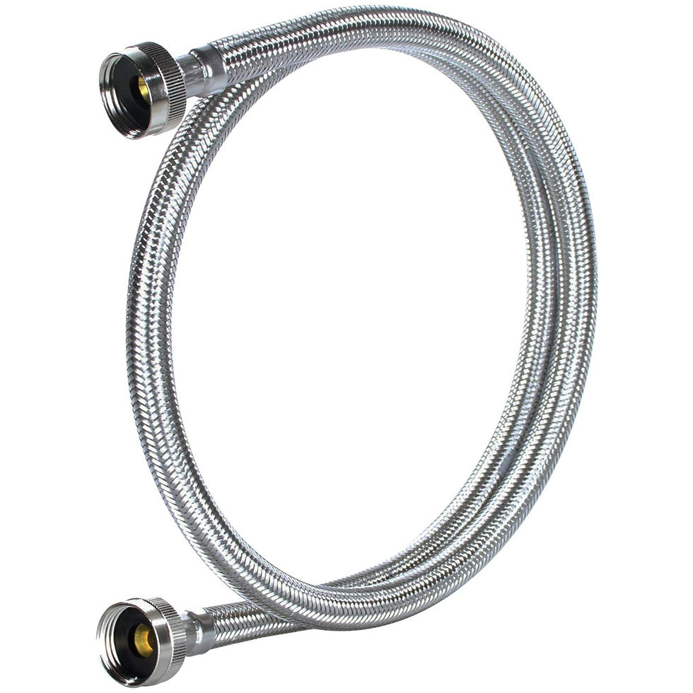 Thumbnail: Certified Appliance Accessories Washing Machine Hoses (2 Pack), Hot and Cold ...