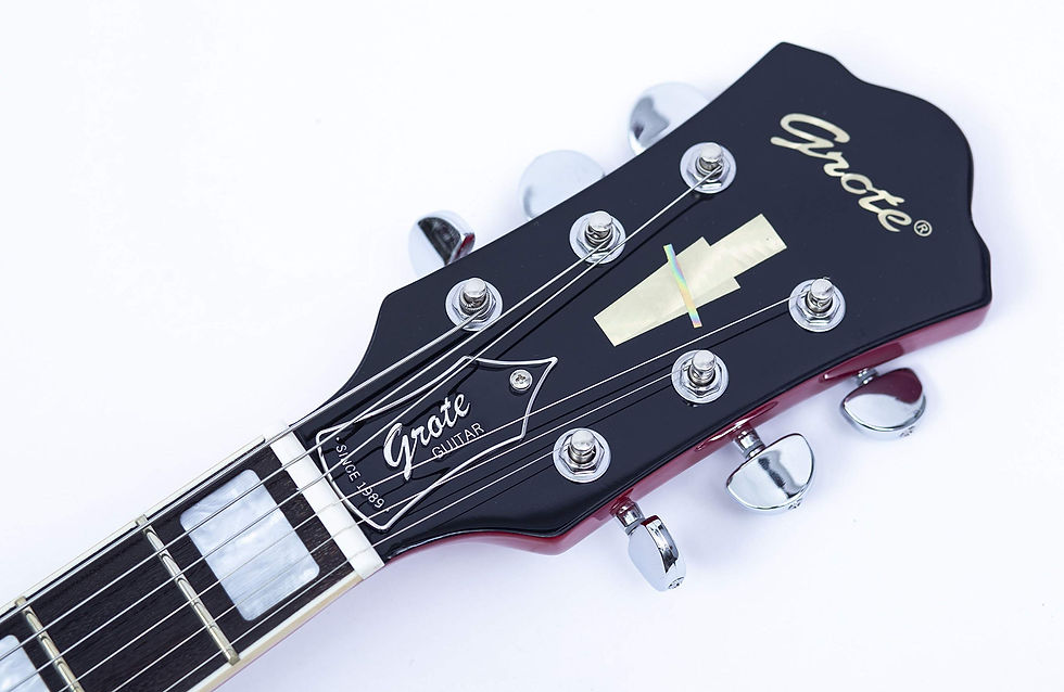 Thumbnail: GROTE Electric Guitar Semi-Hollow Body Guitar Gig Bag (Red)