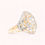 Miniatura: 14K Gold Diamond Cut Birdcage Ring