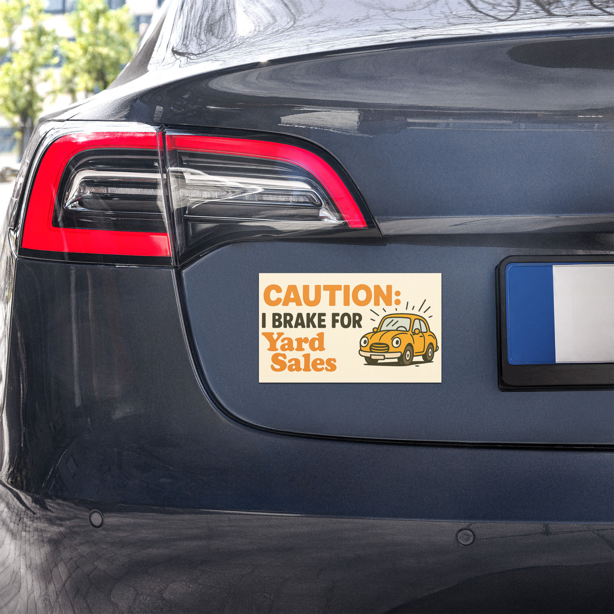 I Brake For Yard Sales Car Magnet