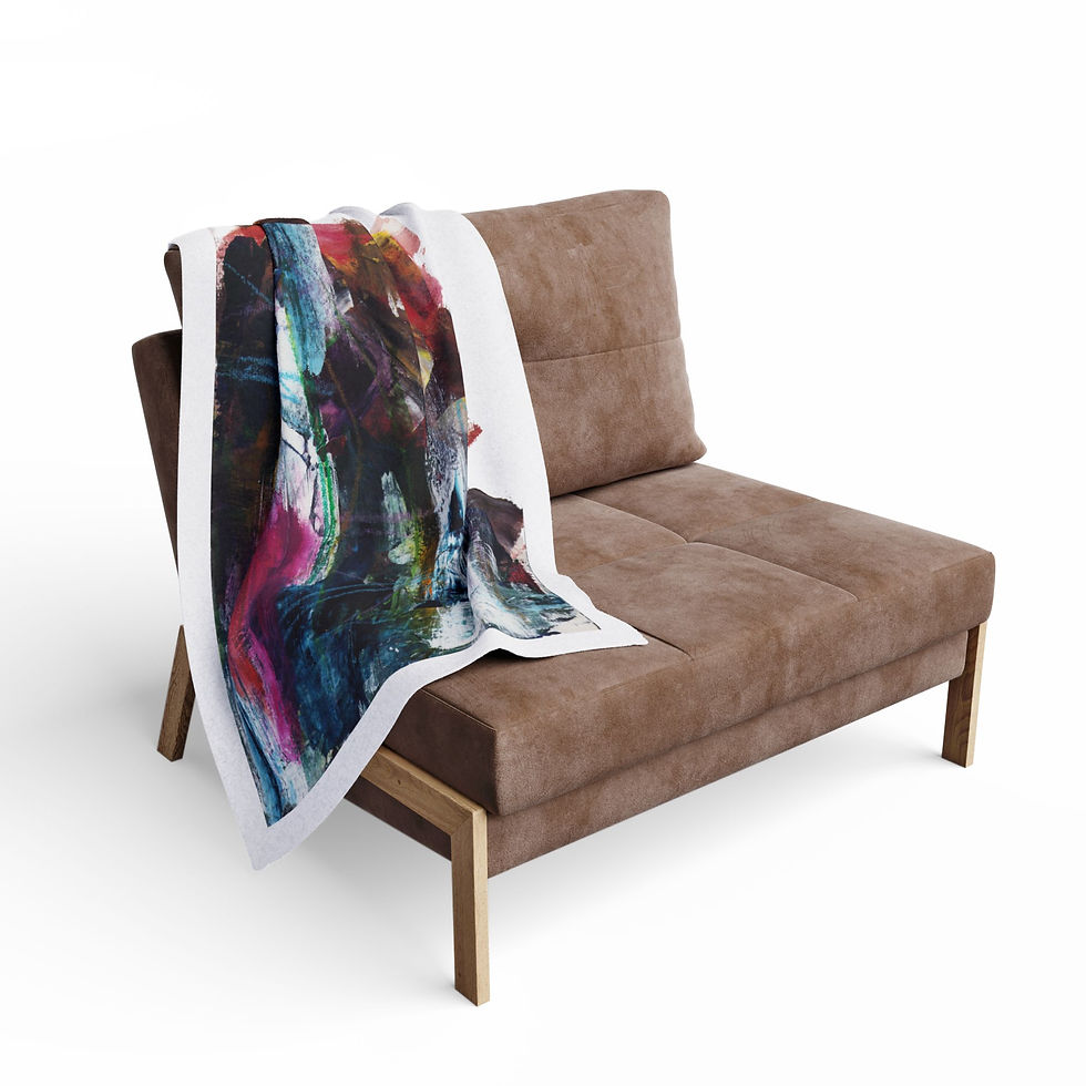 Thumbnail: Tectonic Radiance - Fleece Blanket, Throw, Home Decor, Gift, Bedroom Accent