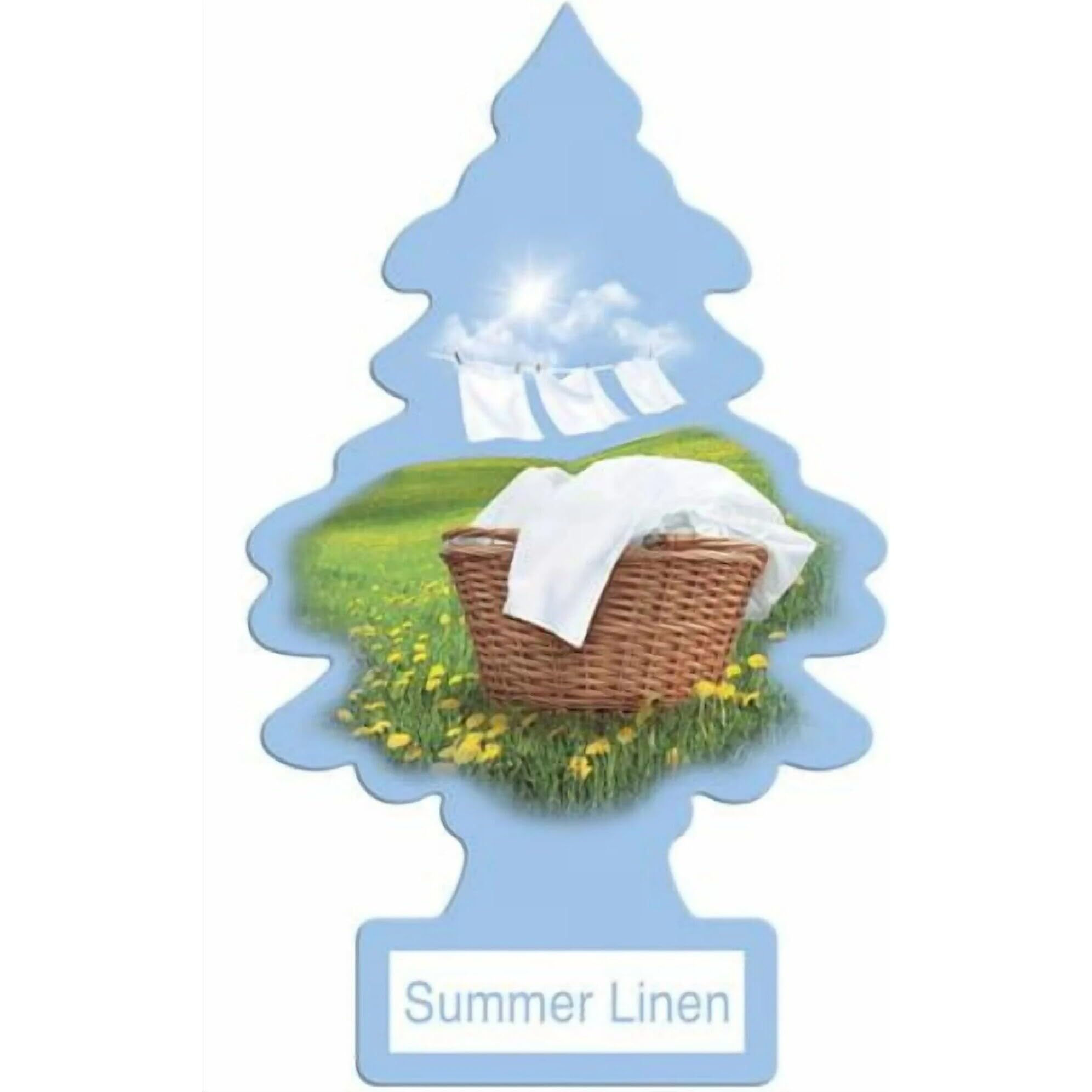 Little Trees Cardboard Hanging Car, Home & Office Air Freshener, Summer Linen...