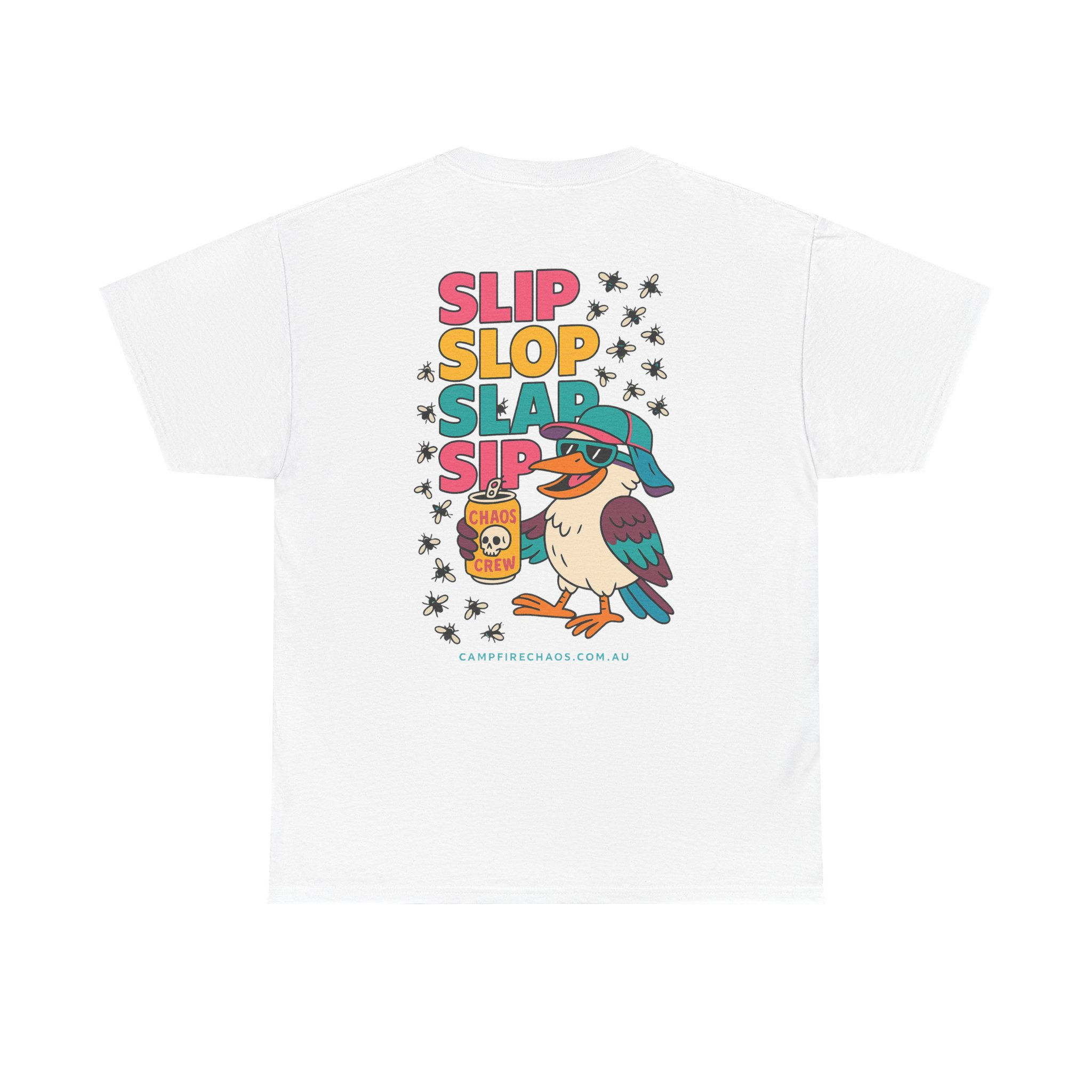 Slip Slop Slap Sip Kooka Tee – Cheeky Aussie Summer Classic