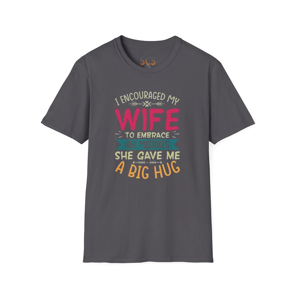 Thumbnail: Wife Encouragement inspirational tee, Humor Shirt, Gift for Him, Casual Wear