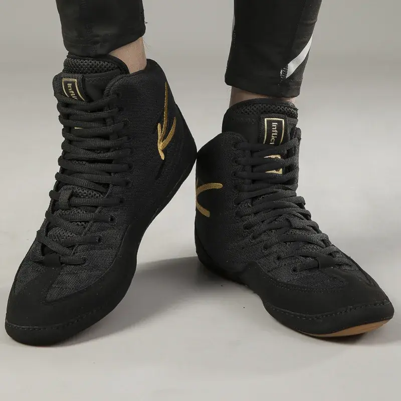 Thumbnail: Custom High Quality Boxing Wrestling Shoes Training Professional Breathable