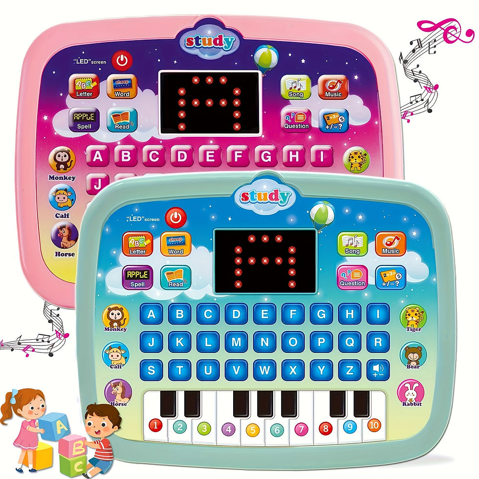 Thumbnail: Youngsters' Tablet Learning Board with LED Screen - Alphabet, Numbers & Music - 