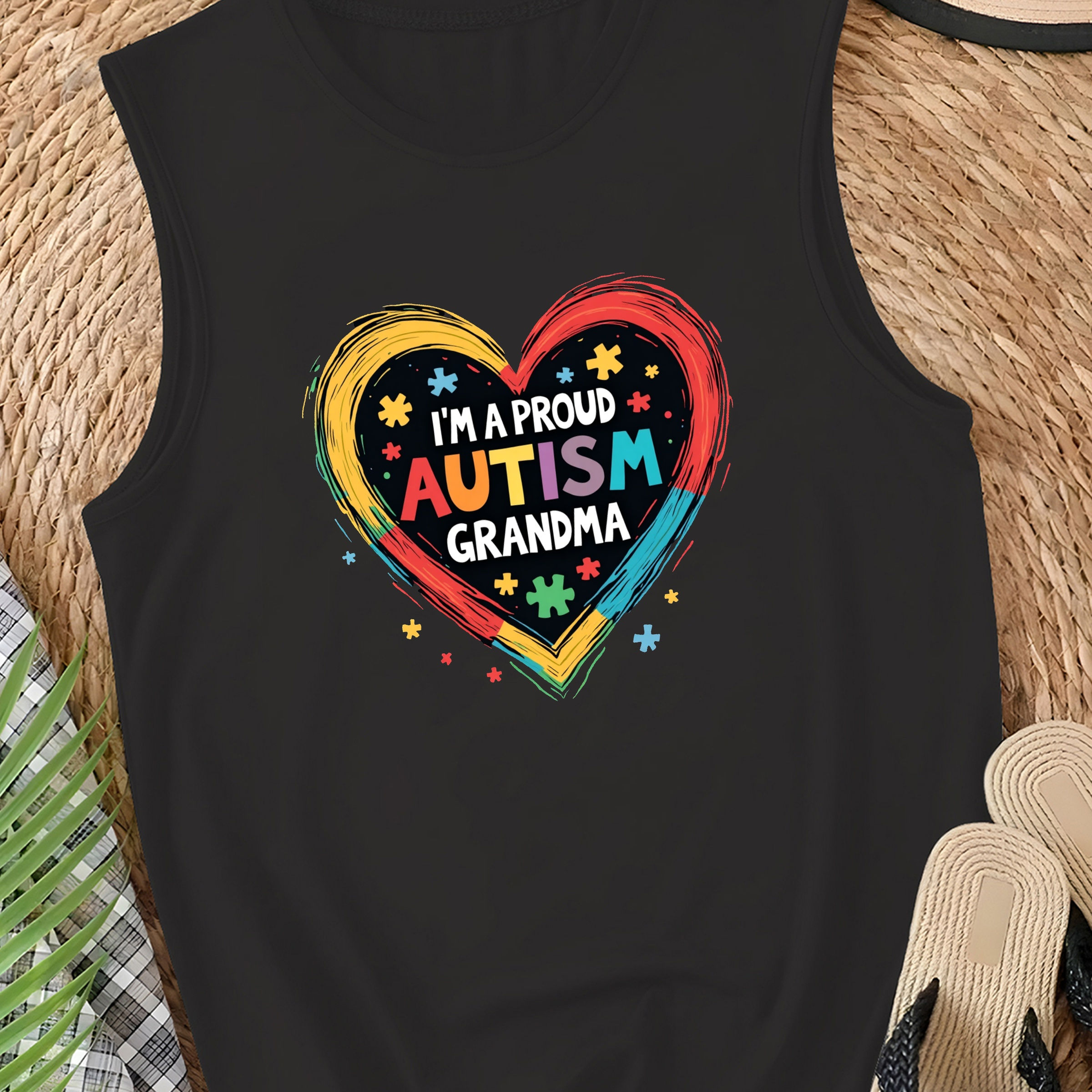 I M A PROUD AUTISM GRANDMA Women's casual vest