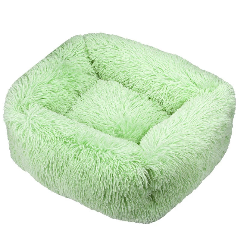 Thumbnail: Rectangle Plush Dog Bed Winter Warm Mat Small Medium Big Pet Cat Dog Bed Kennel 