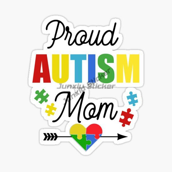 Thumbnail: Autism Awareness Care Autism Color Jigsaw Creative Sticker for Decorate Car Van 