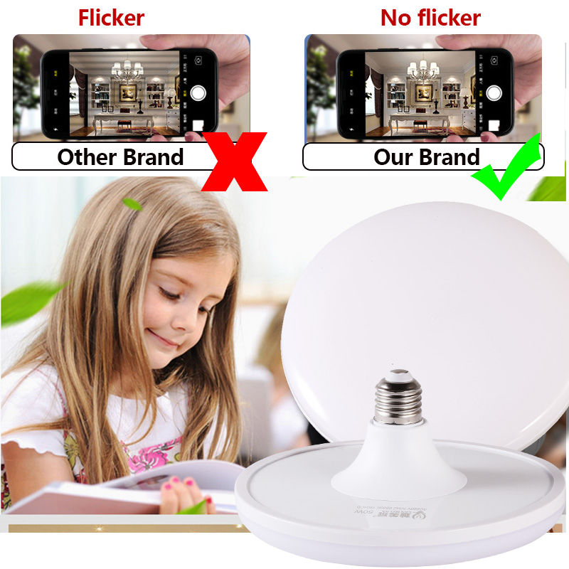 Thumbnail: LED Flying Saucer Light Bulb AC 220v 7 Base Household Energy Saving Lamp 15W Ind