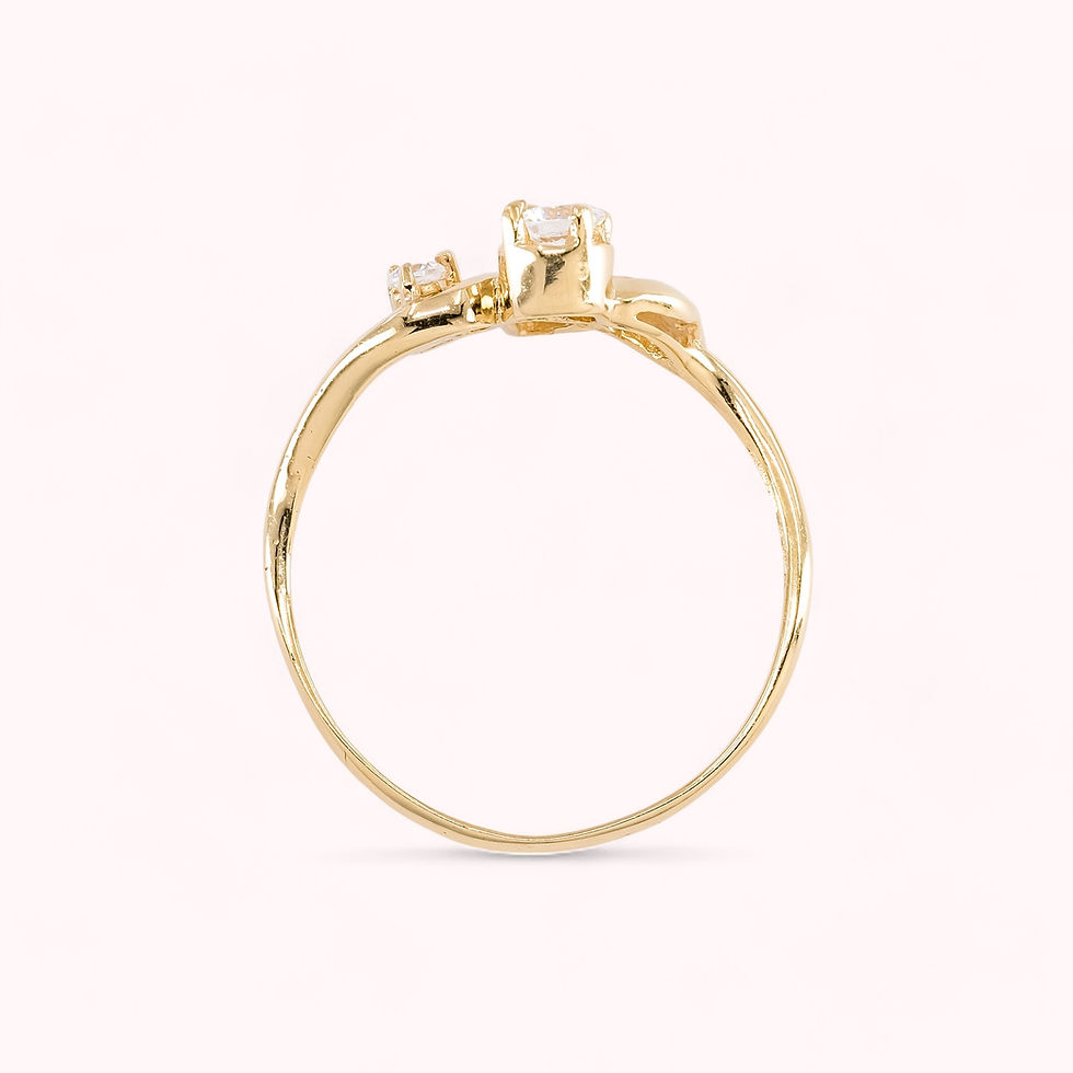 Thumbnail: Whispering Leaves Gold Ring