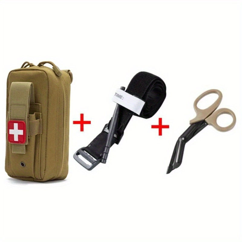 Thumbnail: First Aid Pouch Set, Emergency 1000D Mini Medical Bag, Upgraded Tourniquet Holde