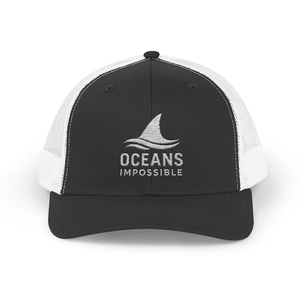 Thumbnail: Oceans Impossible Trucker Hat - White Logo