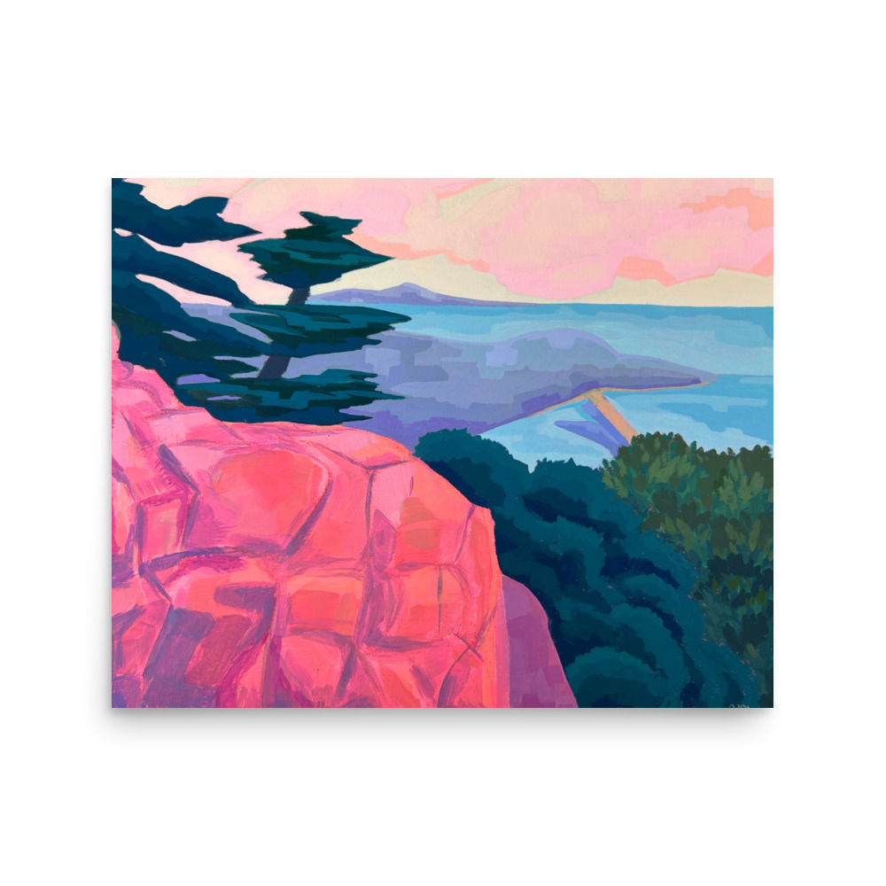 "Get Lofty" Beehive Trail Matte Poster Print