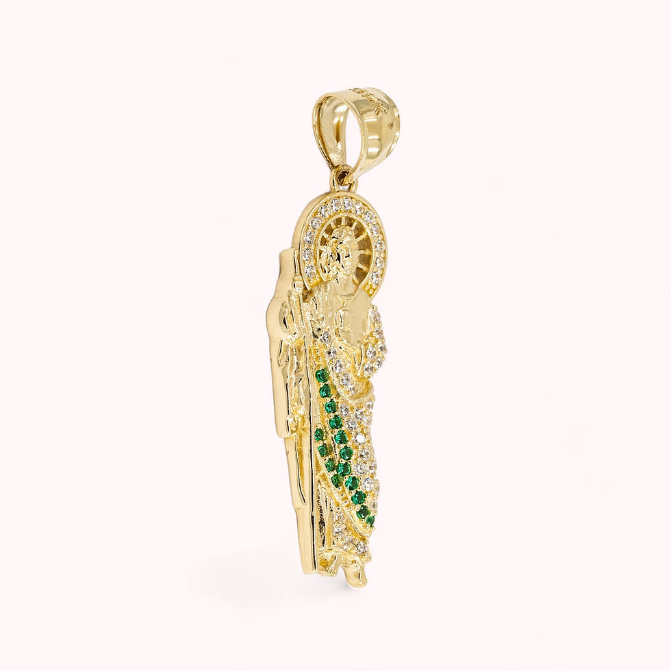 Thumbnail: 14K Gold St. Jude Pendant Medium