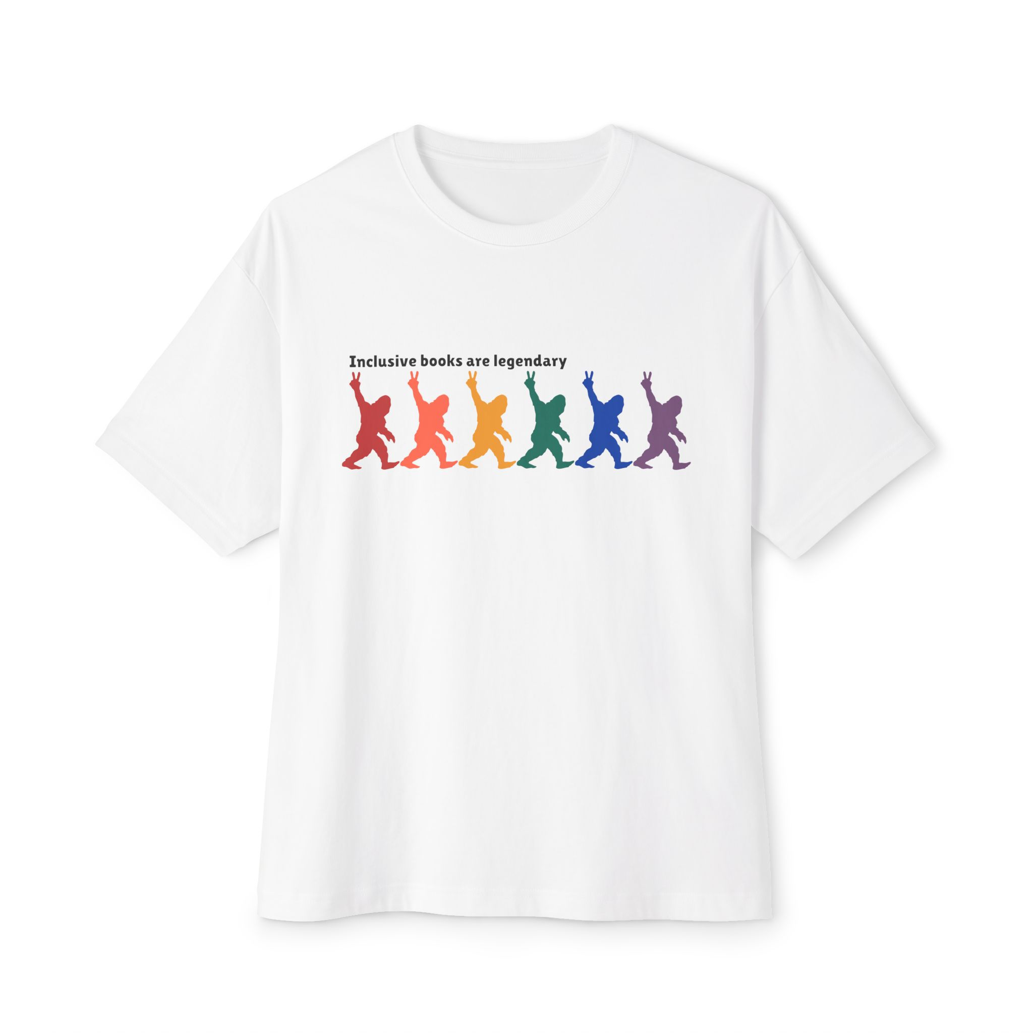 Inclusive Books are Legendary Unisex Oversized Boxy Tee