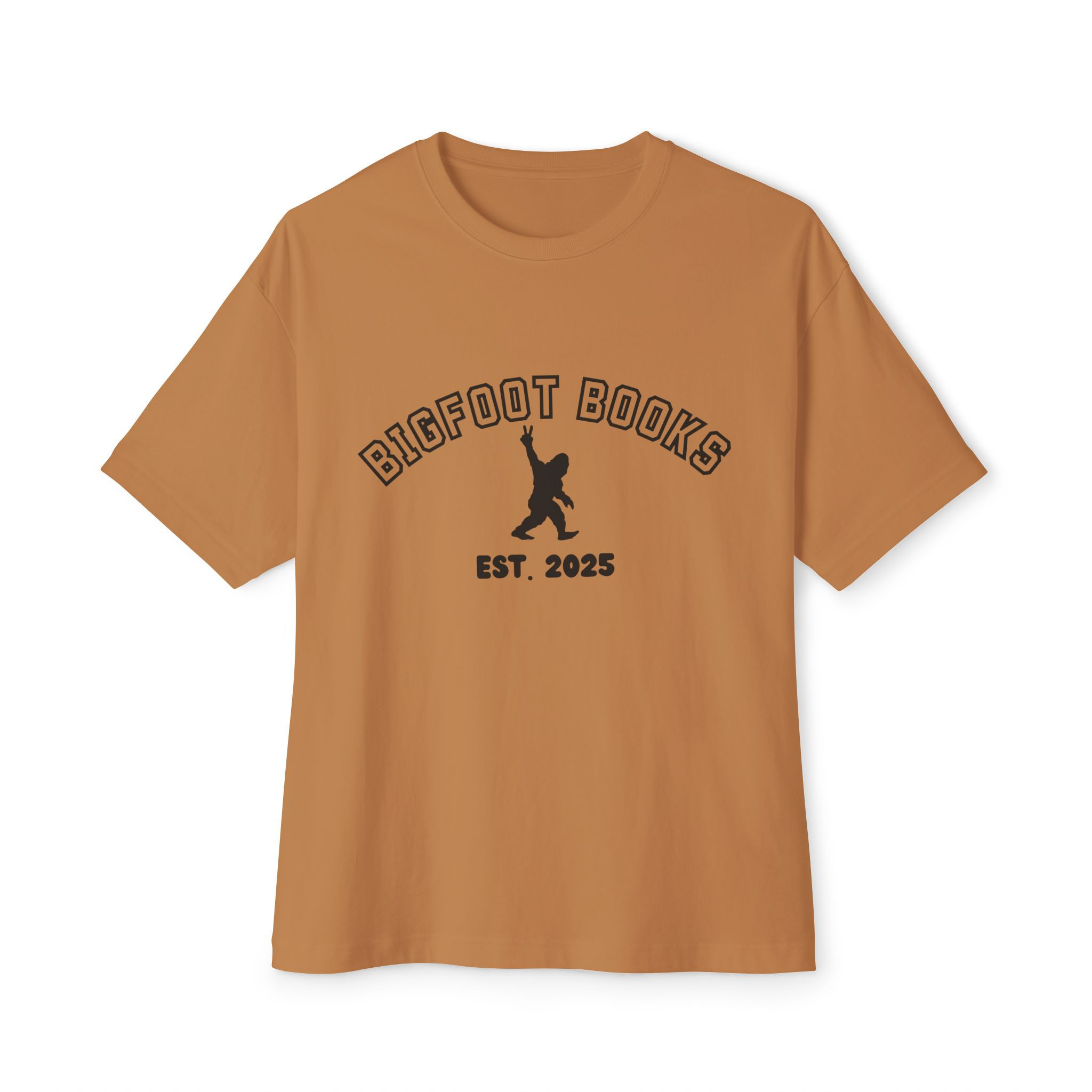 Bigfoot Books Est. Unisex Oversized Boxy Tee