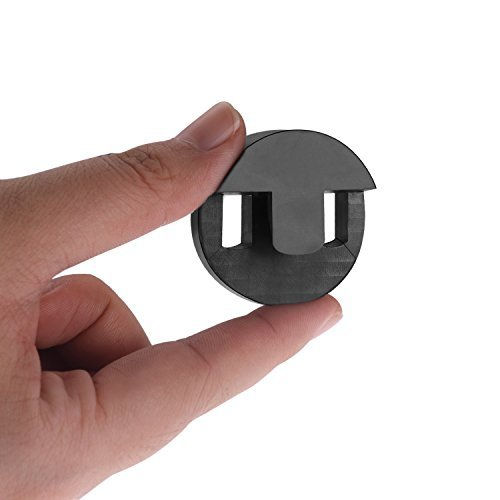 Thumbnail: Canomo 1 Pack Tourte Style Cello Mute Round Two Hole Mute, Black