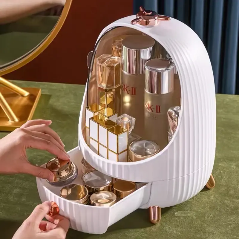 Thumbnail: Multi-Function Case Dustproof Cosmetic Storage Box With LED Light