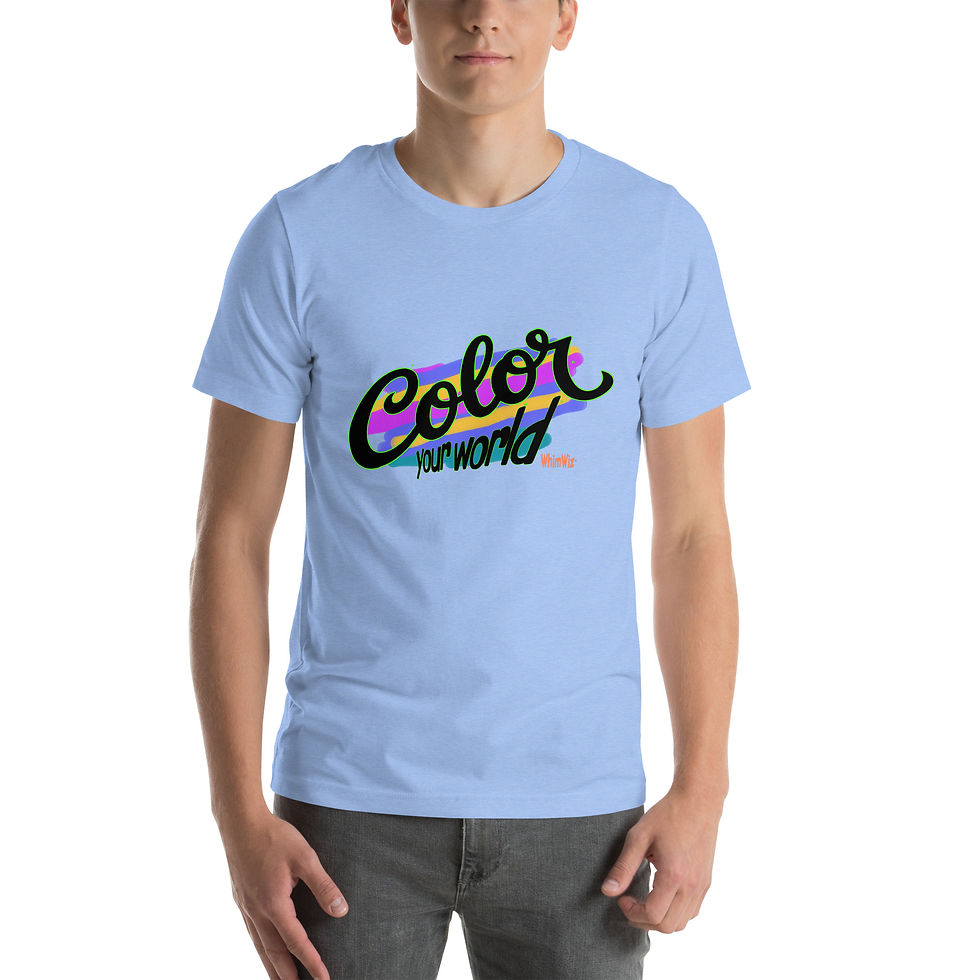 Thumbnail: Color Your World - WhimWiz Unisex t-shirt
