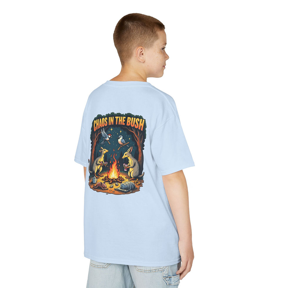 Thumbnail: Campfire Chaos Crew - Mini Aussie Bush Adventure Tee Shirt