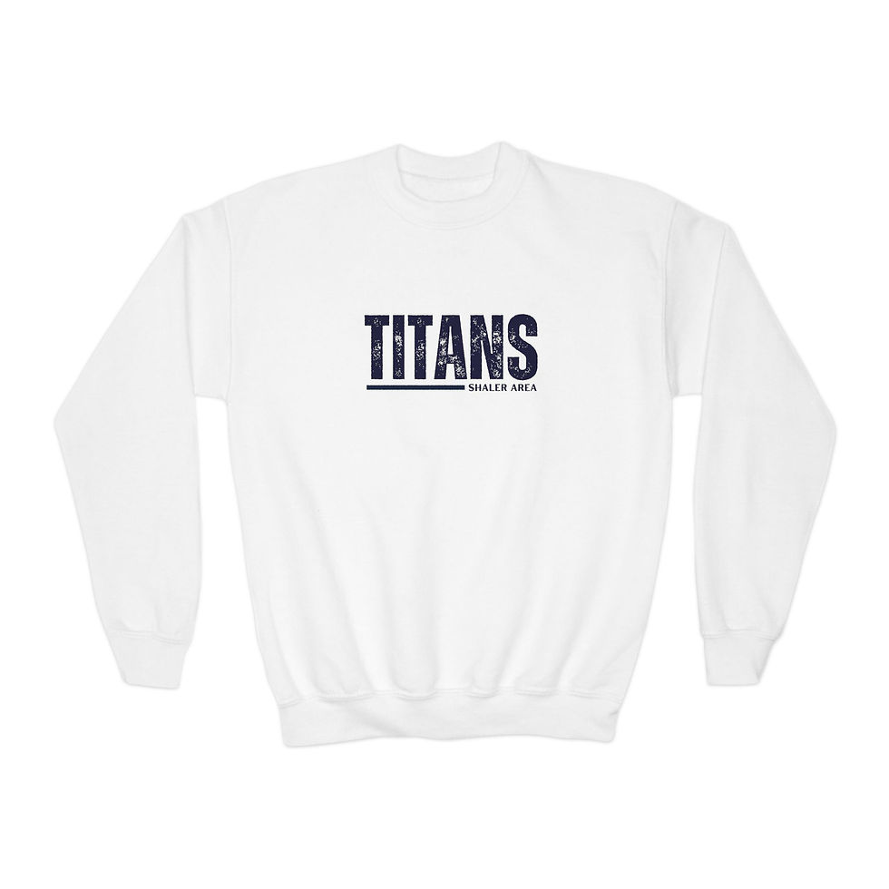 Thumbnail: Youth Titans Crewneck Sweatshirt — Distressed School Spirit Pullover