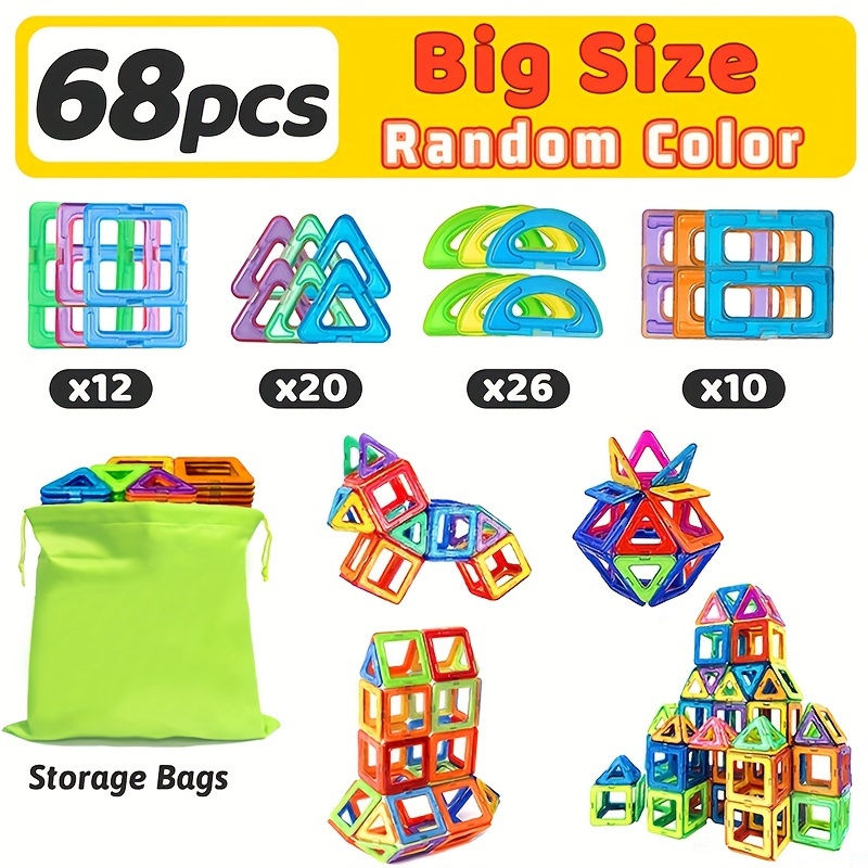 Thumbnail: DIY Magnetic Building Blocks, Large STEM Construction Toy Set, Educational Magne
