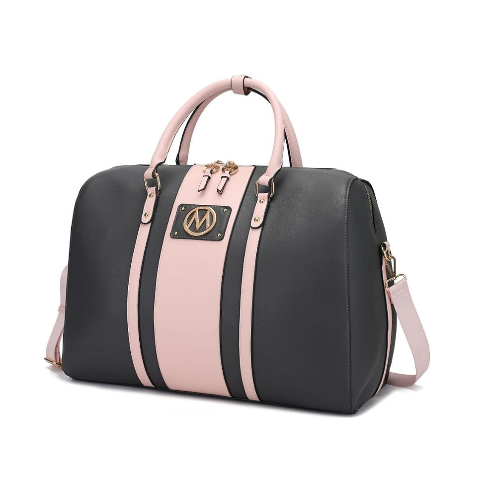 Thumbnail: MKF Collection Melissa Women's Vegan Lather Duffle Bag By Mia K