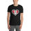 Miniatura: Camiseta clásica unisex, "Corazón 2” - Perú, solo corazón, negro