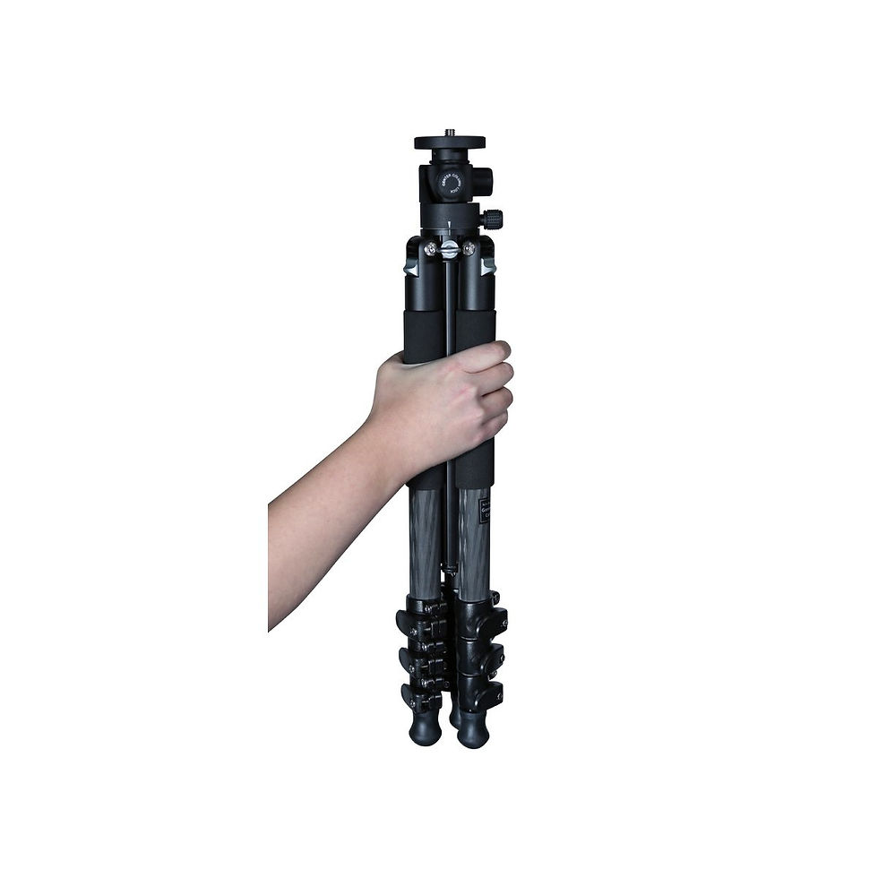 Thumbnail: Rollei Rock Solid Gamma 180 Carbon - Professional Tripod with Swiveling Cente...