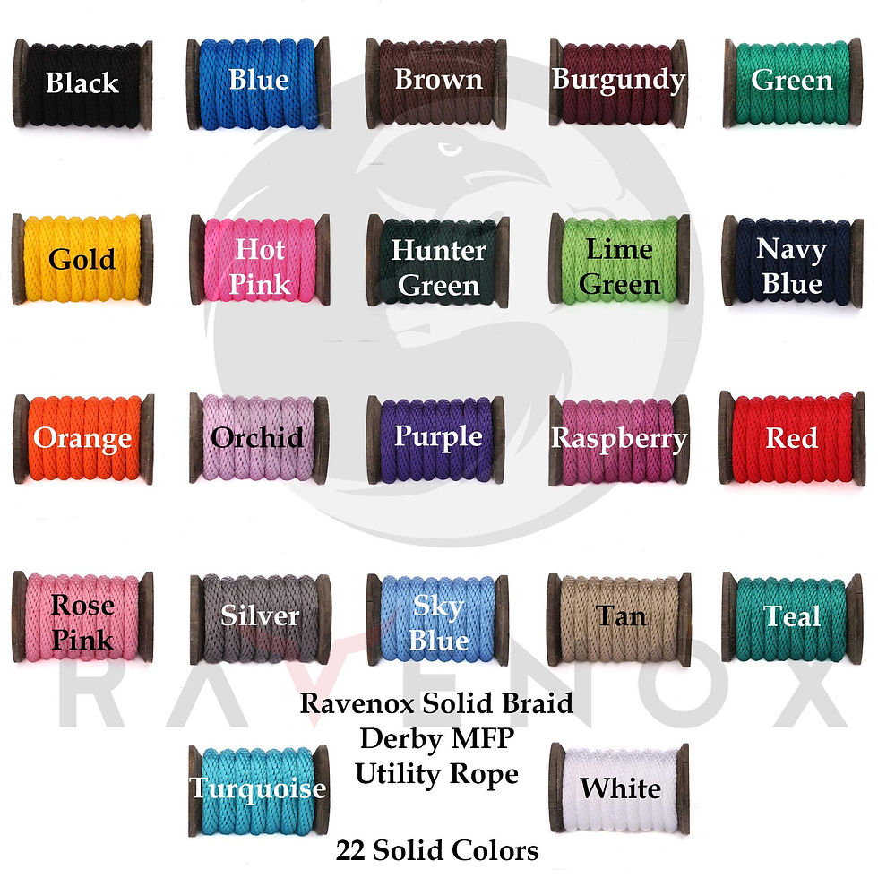 Thumbnail: Ravenox Solid Braid Utility Rope | (Woodland Camo)(1/4 in x 1000 ft) | Made i...