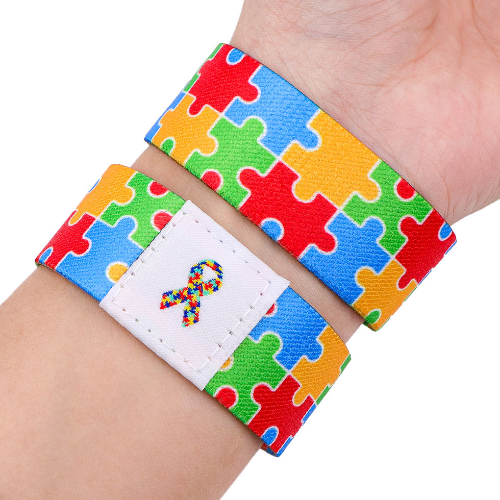 Thumbnail: Autism Awareness Bracelet For Women Men Armband Sport Wristband Elastic Bangle B