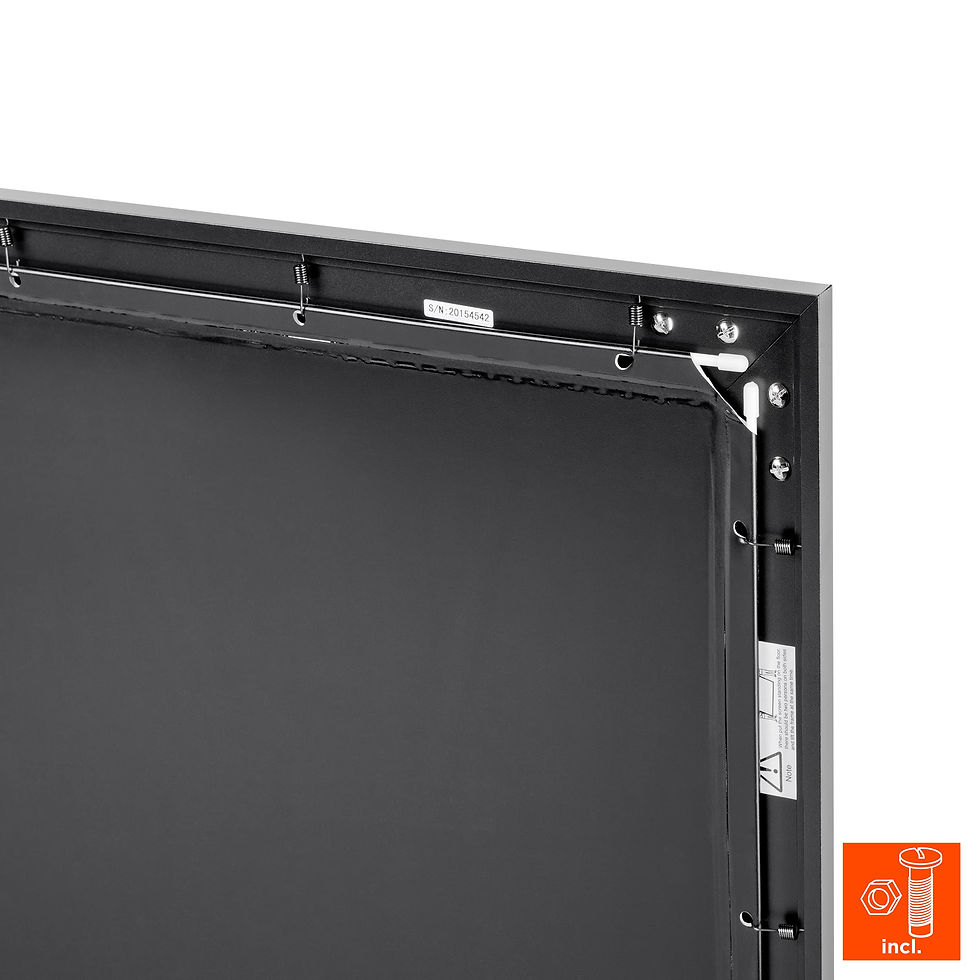Thumbnail: celexon 89“ Home Cinema Fixed Frame Projector Movie Screen, 71 x 53 inches Vi...