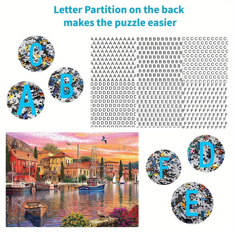 Thumbnail: Mediterranean Harbor 1000-Piece Jigsaw Puzzle - 69.85cm x 50.04cm Rectangle Pape