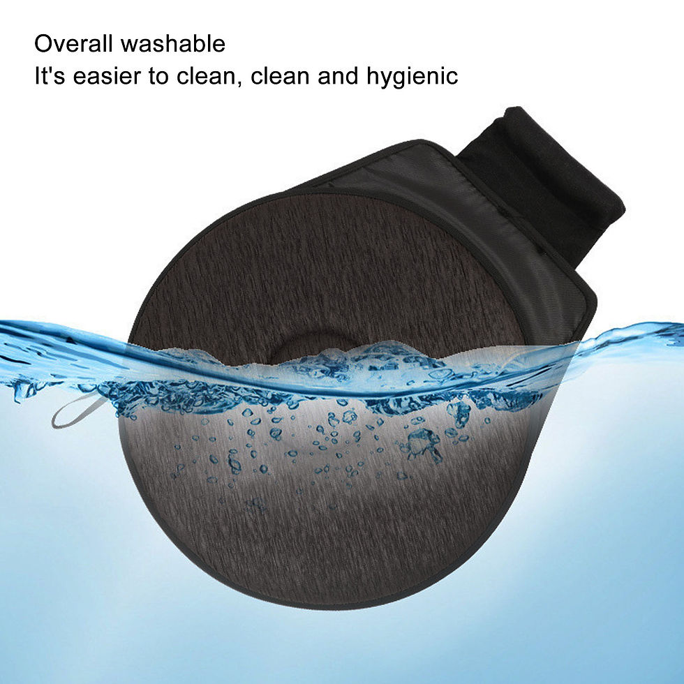 Thumbnail: Black Swivel Seat Cushion Double Layer Washable 360 Degree Rotating Seat Cushion