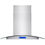 Thumbnail: AKDY Stainless Steel Island Mount Kitchen Cooking Range Hood with Tempered Gl...