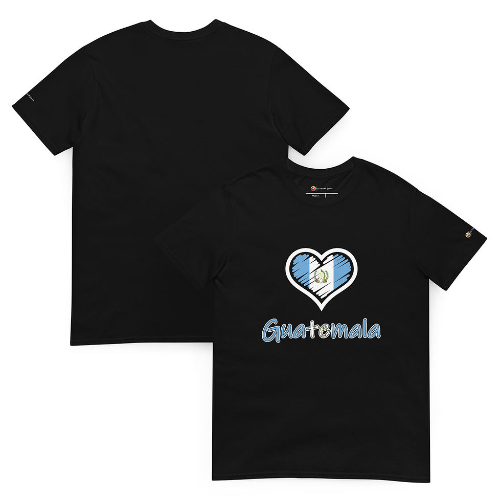 "Corazón 2” - Guatemala, classic unisex tee, black