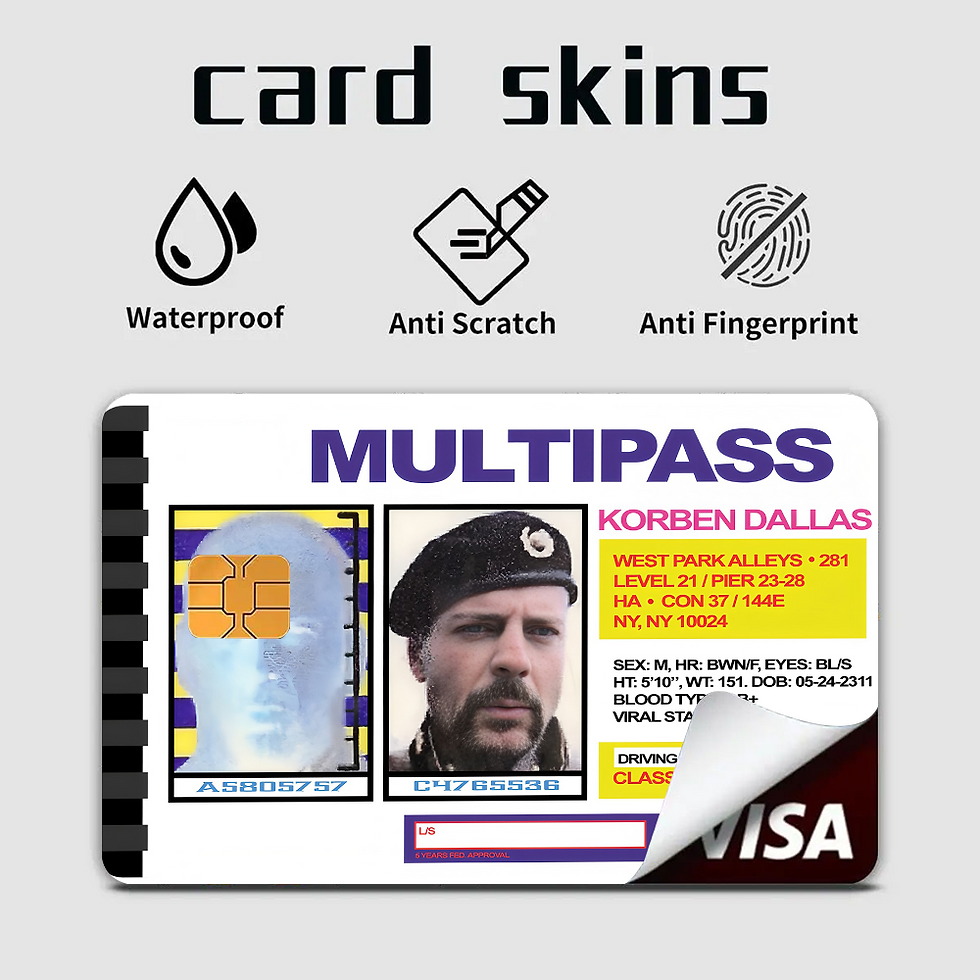 Thumbnail: Funny Movie Credit Card Stickers – Waterproof Removable Debit Card Skins