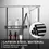 Thumbnail: Carbon Steel Shower Caddy Hanging Bath Shelves Organizer Nail-free Shampoo Holde